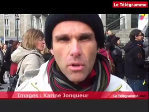 Brest. Manifestation pour l'aménagement de la réforme des rythmes scolaires