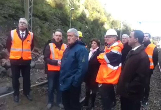 Eboulement entre Brest et Morlaix. Une délégation se rend sur les lieux