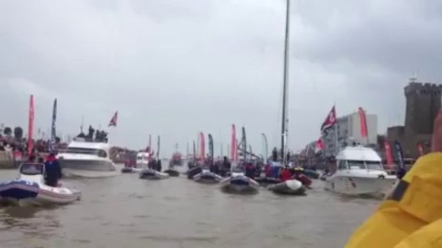 Vendée Globe. François Gabart dans le chenal