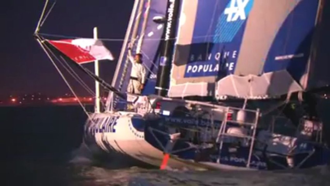 Vendée-Globe. L'arrivée d'Armel Le Cléac'h