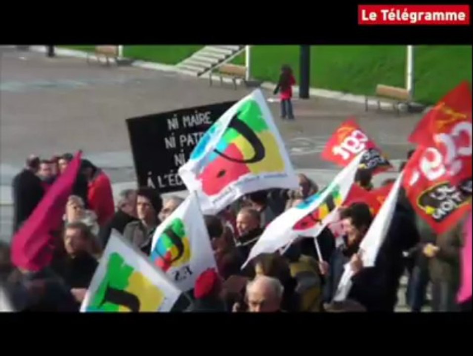 Brest. 250 manifestants pour défendre la fonction publique