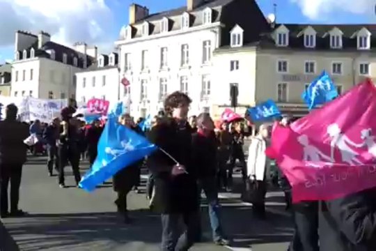 Manif anti mariage gay à Vannes