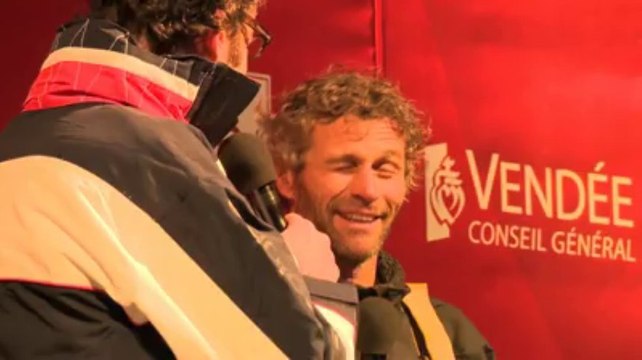 Vendée-Globe. Les images de l'arrivée de Bernard Stamm
