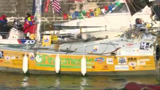 Vendée Globe. Les images de l'arrivée de di Benedetto
