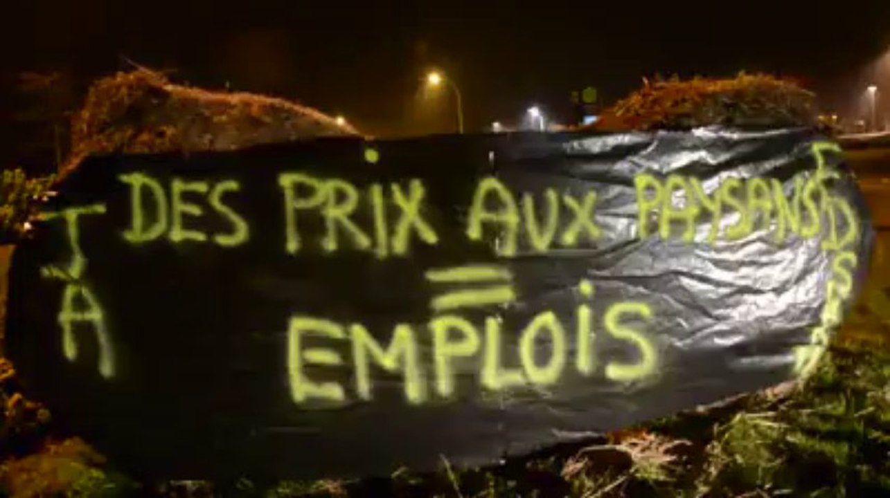 Paysans en colère à Lannion