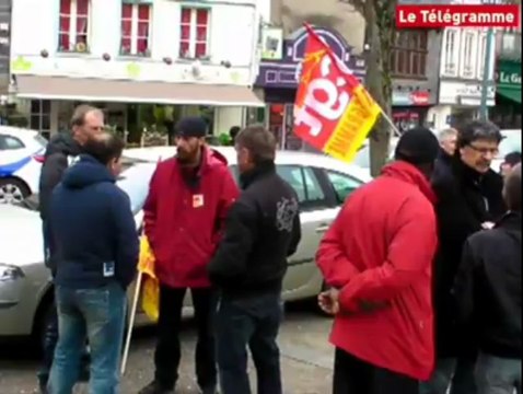 Morlaix. Une centaine de manifestants contre l'accord sur la sécurisation de l'emploi et des parcours