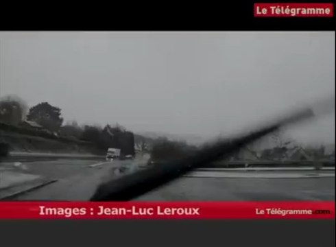 Lannion. Routes enneigées