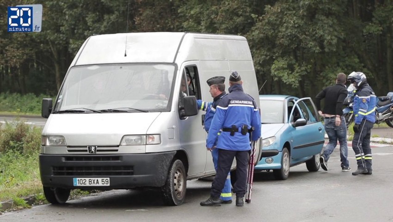 Opération de contrôles de gendarmerie près de Lille