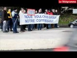 Saint-Brieuc. Les policiers manifestent contre une fermeture du commissariat de Dinan