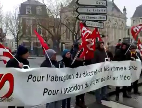 Rennes. Manifestation contre la réforme des rythmes scolaires