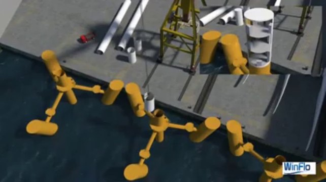 Energies marines. Les premières images des futures éoliennes flottantes