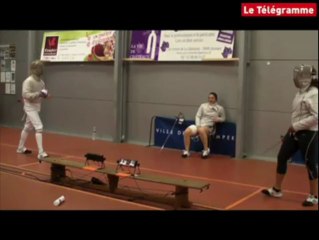Quimper. L'équipe de France de sabre à l'entraînement