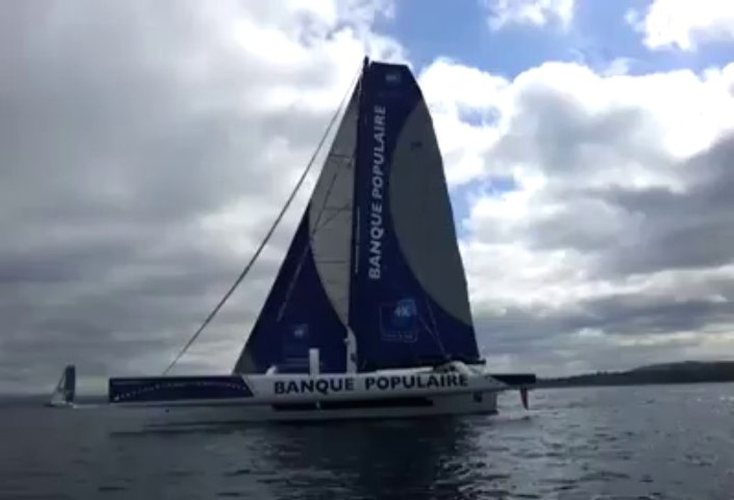 Grand prix Guyader. Spectacle en mer à Douarnenez