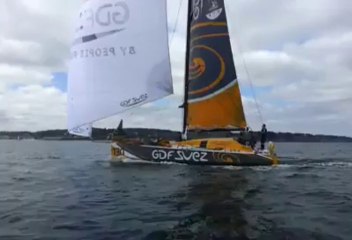Grand prix Guyader. Spectacle en mer à Douarnenez