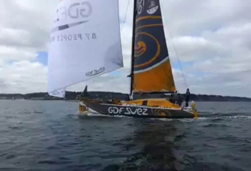 Grand prix Guyader. Spectacle en mer à Douarnenez