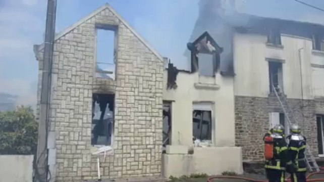Quimper. Deux maisons en cours de rénovation ravagées par un incendie