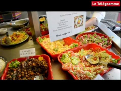 Lannion. Repas végétarien au lycée
