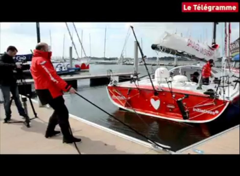 Lorient. François Damiens équipier de Tanguy de Lamotte