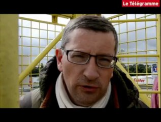 Ploufragan (22). Trois pères perchés sur un pylone pour voir leurs enfants