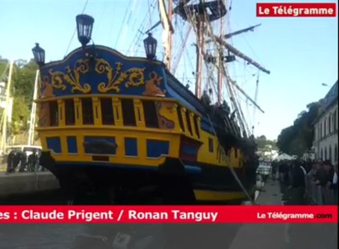 Entre Terre et Mer. La Recouvrance et l'Étoile du Roy arrivent