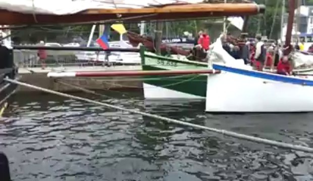 Entre Terre et Mer. De beaux bateaux dans le port de Morlaix