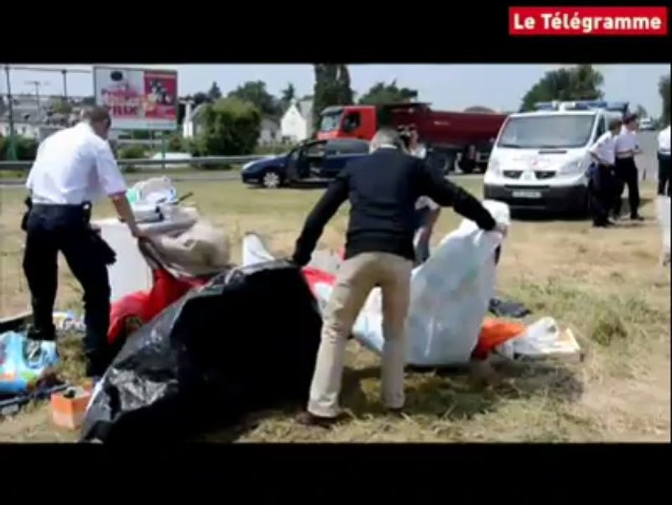 Saint-Brieuc. Garde d'enfants : le campement des papas évacué par la police
