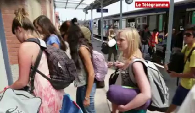 Vieilles Charrues. Des Gaulois arrivent par train spécial