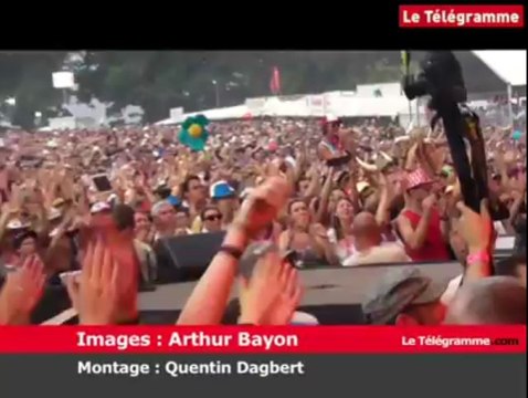 Vieilles Charrues. Patrick Bruel fait son show