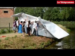 Rennes. Un origami géant en guise de bateau !