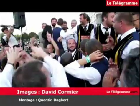 Interceltique. La joie des Quimpérois, champion 2013 !