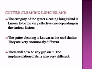 gutter cleaning long island