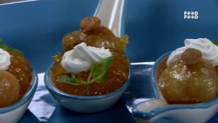 Khubani Ka Meetha in Soup Spoons- Style Chef