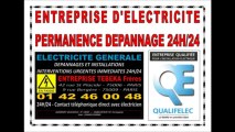 ELECTRICIEN DEPANNAGE 24H/24 -- 0142460048 - PARIS 17eme - ELECTRICITE 75017
