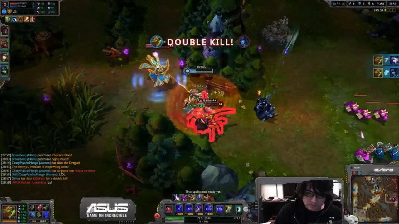 Dyrus 1 v 4 Quadra Kill as Renekton