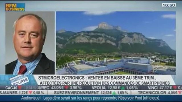 STMicro prévoit une croissance stable au prochain trimestre, Jean-Marc Chery, dans Intégrale Bourse - 23/10