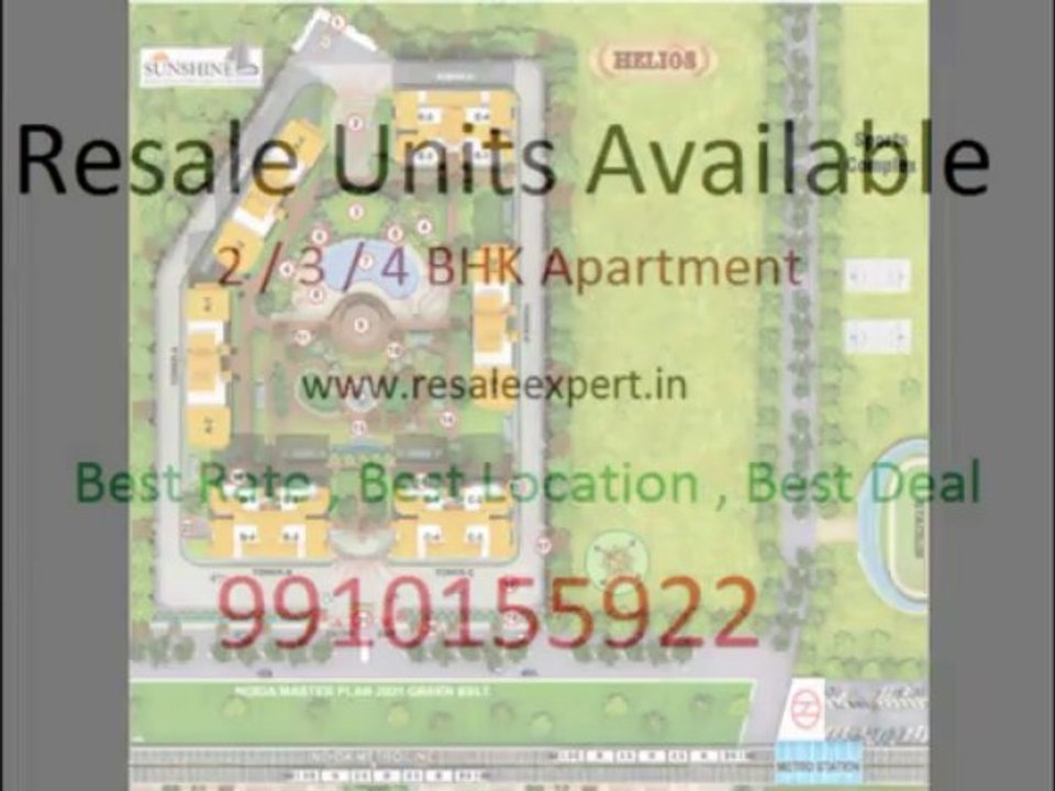 Sunshine Helios Resale 9910155922 , Resale Sunshine Helios Noida Flats