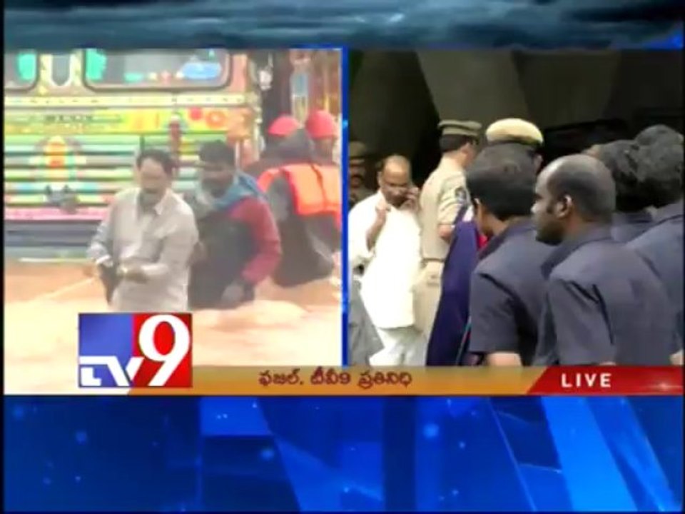 TDP MLAs Dharna at Secretariat for justice to flood victims