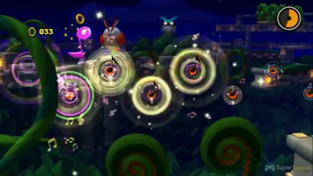 Soluce Sonic Lost World - Silent Forest Zone 2 : 5 anneaux rouges / star red rings