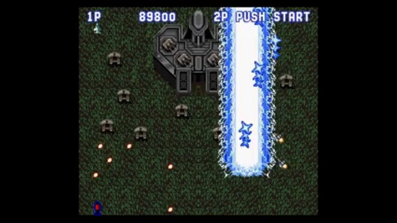 Sonic Wings - Les trois premiers niveaux avec le pilote Japonais