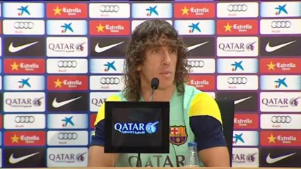 Carles Puyol: "La Liga no se va a decidir aquí pase lo que pase"