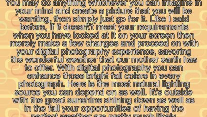 Taking Vibrant Fall Foliage Using your Digital Photography