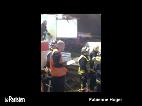 Exercice de secours sous le tunnel de l'aéroport d'Orly