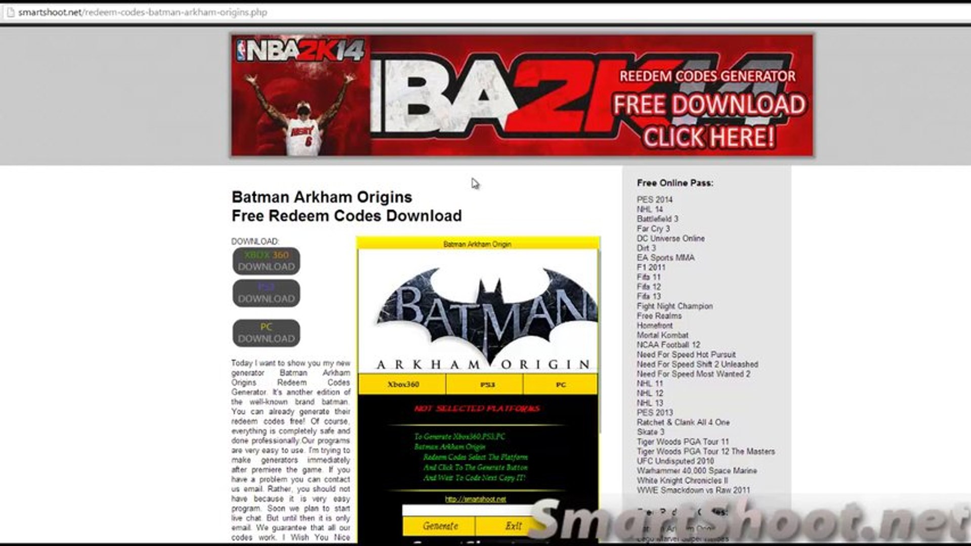 How To Get Batman Arkham Origins Redeem Codes [Xbox360.PS3,PC] - video  Dailymotion
