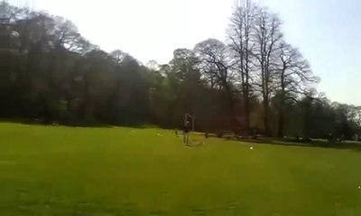 Biker Gets Owned By Soccer Ball FAIL!