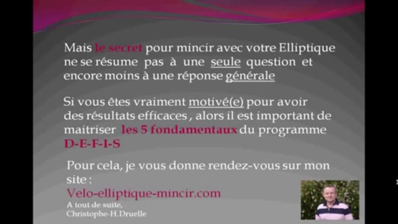 conseils utilisation elliptique