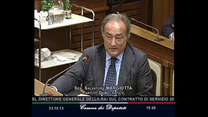 Roma - Contratto di servizio, audizioni Tarantola e Gubitosi (23.10.13)