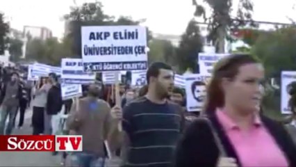 KTÜ'lü öğrencilerden protesto yürüyüşü!