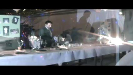 feux d'artifices d'intérieur pour un anniversaire de 40 ans