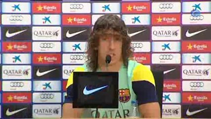 Puyol afirma que llegan al clásico "con confianza y ganas"