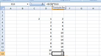 Learn Freezing formula in Excel 2007 Class 5th In Urdu and Hindi